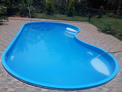 Fiberglass Bean Shaped Swimming Pool Manufacturer in Indore